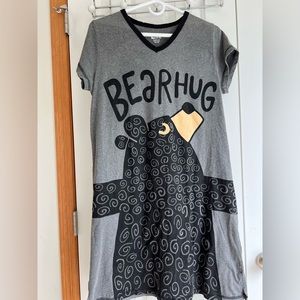 Lazy One, Bear Hug Pajama shirt, NWOT, size s/m